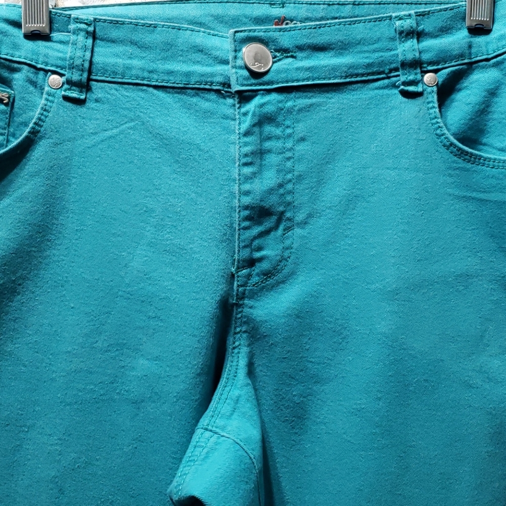 Women's Aqua Skinny Jeans - Casual Stretch Pants - Picture 3 of 8